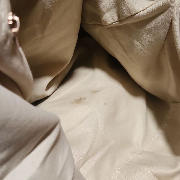 Southwestern Soft Burlap Fringe Stylish Tan & Brown Hobo Bag - Picture 10 of 11